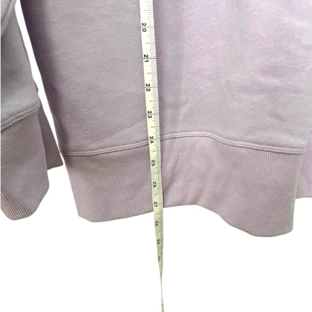 NEW DKNY Medium‎ Purple Sweatshirt Crew Neck Logo Pullover Athleisure Sporty